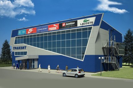 Эскизный проект двухэтажного магазина г.Красноярск