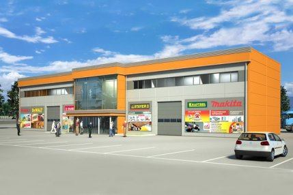 Проектирование магазина с офисными помещениями г.Красноярск