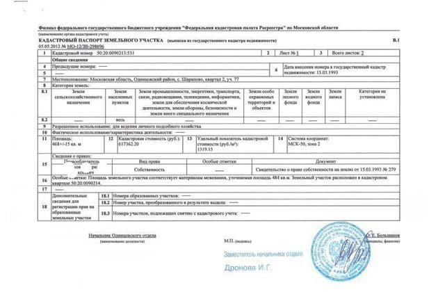 Основные отличия кадастрового паспорта от кадастрового плана